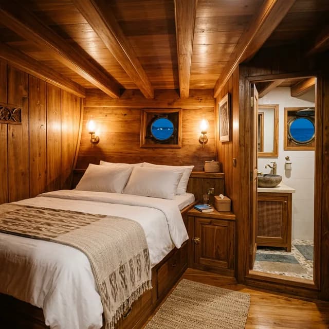 Bima/Yudhistira Cabin - Komodo Labuan Bajo Phinisi Boat Cabin