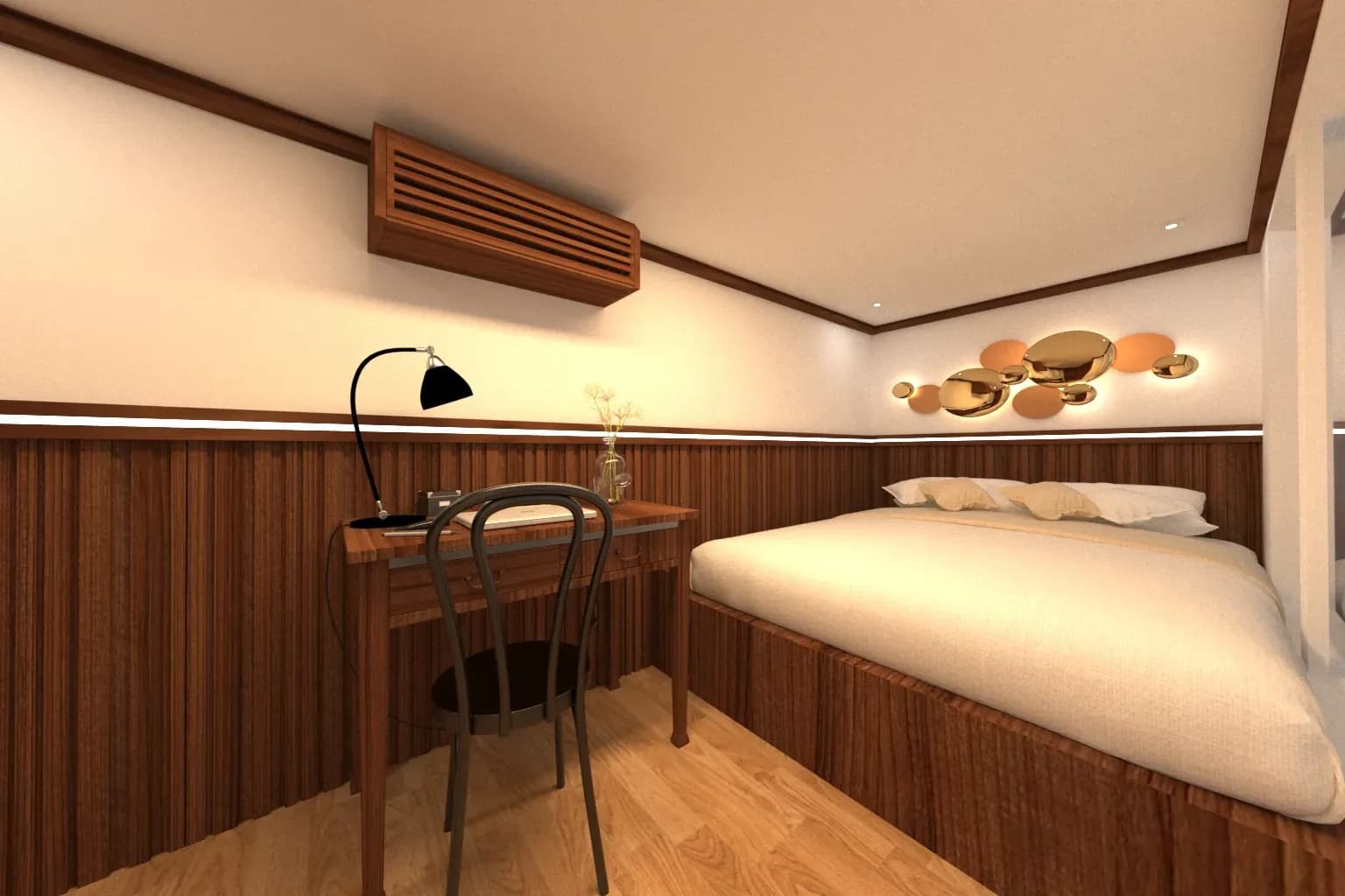 Master Cabin - Komodo Labuan Bajo Phinisi Boat Cabin